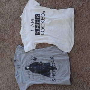 Two Sherlock Holmes t shirts